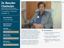 Tablet Screenshot of drbasudevchatterjee.com